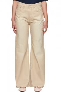 Acne Studios Бежевые джинсы прямого кроя 2021f