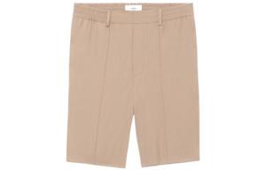 Ами плиссированные бермуды с деталями AMIPARIS, хаки