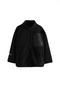Флисовая куртка стандартного кроя Next, Black