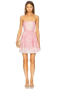 Платье-бандо Christine от Poupette St Barth, pink lazuli