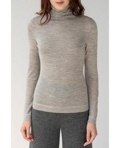 Женский свитер с высоким воротником SSKEIN, Fog grey heather