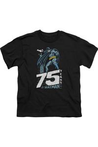 Футболка с коротким рукавом для детей "Batman на крыше" Gildan, черный