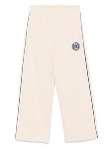 Fendi Kids спортивные брюки с логотипом FF, нейтральный