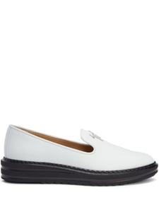 Лоферы Tim с логотипом Giuseppe Zanotti, белый