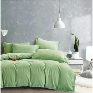 Generic Комплект постельного белья из стираного хлопка жаккард в клетку Green