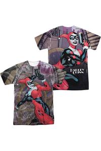 Футболка с коротким рукавом для взрослых из полиэстера Batman Roller Coaster Of Love (принт спереди/сзади) Gildan, белый