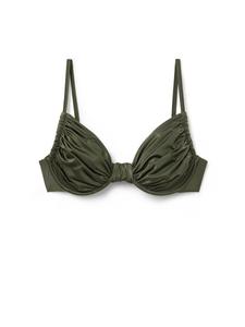 Верх бикини-балконет CALZEDONIA, темно-зеленый