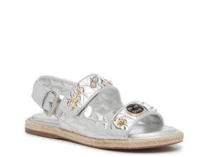 Сандалии Karl Lagerfeld Paris Charlay Sandal, серебристый металлик