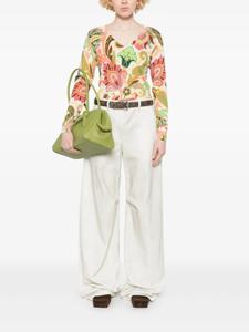 ETRO топ с узором пейсли, зеленый