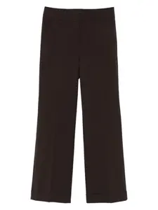 Широкие брюки с манжетами Cambio, коричневый