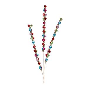 Ветка декоративная Melrose International Metal Jingle Bell Spray, 2 штуки