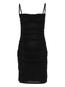 Платье мини Adie с квадратным вырезом Nanushka, черный