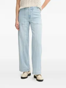 Широкие джинсы с карманами Dkny, синий