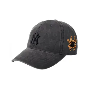 MLB Хлопковая бейсболка унисекс темно-серого цвета