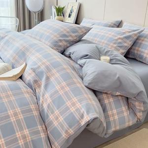 Yalu Комплект постельного белья 4 предмета, простыня 135 см, пододеяльник 180x200 см