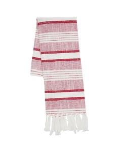 Кухонное полотенце Benn Ruby Tassel с рождественской вышивкой из хлопка с вафельным плетением carol & frank, Red