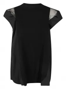 Топ без рукавов SACAI, черный