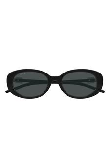 Солнцезащитные очки в овальной оправе Gucci Eyewear, черный