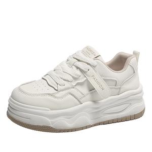 KLAOSD Женские белые противоскользящие износостойкие низкие скейтерские кроссовки, цвет White