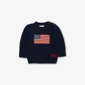 Джемпер детский Polo Ralph Lauren с американским флагом, синий