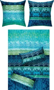 Постельное белье , синее, 1x 155x220 см + 1x 80x80 см Erwin Müller