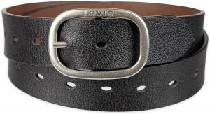 Женский повседневный ремень Levi's «два в одном» для джинсов, Black/Brown Centerbar