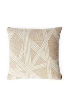 Подушка с геометрическим узором Missoni Home, нейтральный