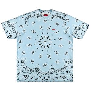 Футболка Supreme Small Box, Голубая бандана