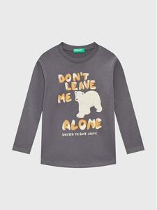 Блуза стандартного кроя United Colors Of Benetton, серый