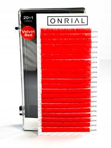 Цветные ресницы микс L 0,07 мм 6-13 V.Red ONRIAL Inne