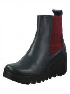 Fly London Кожаные ботинки челси темно-синего/красного цвета