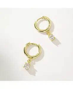 Серьги-Хаги с покрытием из 14-каратного золота Uncommon James, gold