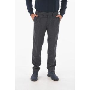 Брюки в тонкую полоску ROPPONGI2P.L. с двойной складкой Cruna, Blue