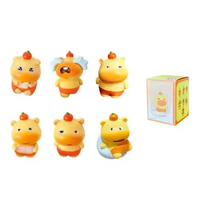 Коллекция мемов с капибарами Treasure, загадочные коробки с милыми мультяшными персонажами, одиночная загадочная коробка/полный набор 6 шт HUHUXIONG