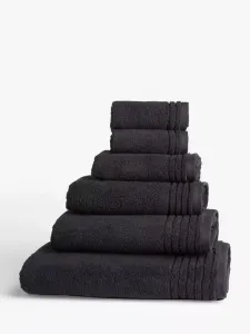 Полотенце John Lewis Ultra Soft Cotton, черный