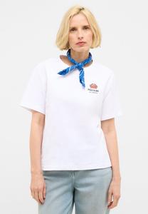 Футболка с принтом STYLE MONROE Mustang, белый