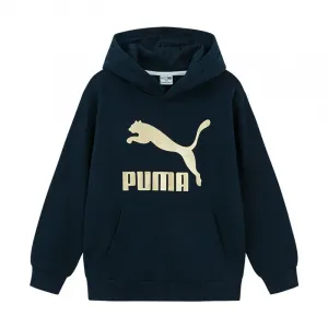 PUMA Толстовка Sportstyle Collection CLASSICS BIG LOGO HOODIE фиолетовый синий Kids'