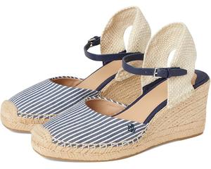 Туфли Lauren Ralph Lauren Robby Striped Canvas & Jute Espadrille, цвет Refined Navy/Natural/Refined Navy/Natural