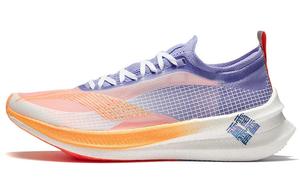 Кроссовки Feidian 2 Elite для бега мужские с низким верхом, стандартные, белые/флуоресцентные, с вышивкой, сине-фиолетовые Lining