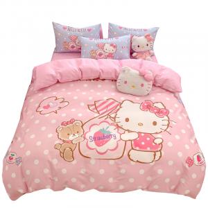 Пододеяльник 100% Cotton Twill Print Skin Friendly Sanrio, Large-Strawberry Kt