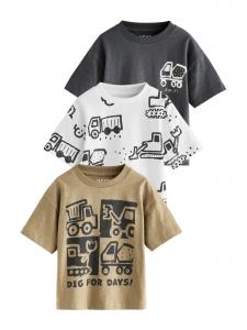 Next Футболка в темно-бежевом, черном, белом