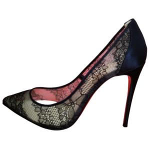 CL Pigalace Slim Heel High Heels 10cm женские черные Christian Louboutin, Original Shoe Box Included
