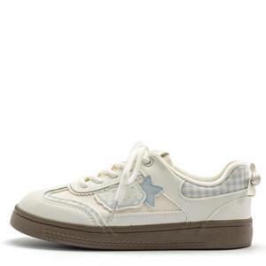 Амортизирующие скейтерские кроссовки Low top для женщин, устойчивые к истиранию Far waves, белый