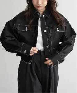 Короткая джинсовая куртка из плотной ткани Vence Share Style Ladies, цвет Black