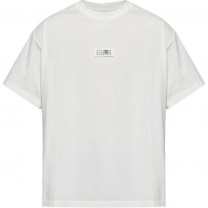 Футболка с принтом в виде цифр MM6 Maison Margiela, белый