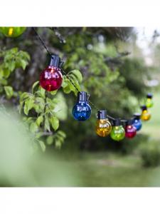 Солнечная гирлянда «Partaj Multi», красочные праздничные огни, работающие от заката до рассвета  STAR Trading