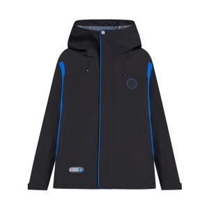 Palladium Куртка унисекс, свинцовая, черная, с капюшоном, средней плотности, другие