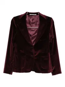 Блейзер из бархата с накладными карманами TAGLIATORE, красный