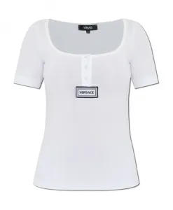 Футболка с изображением нижнего белья Versace, белый
