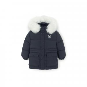 Пуховик с отстегивающимся капюшоном Moderate MLB KIDS, marine синий